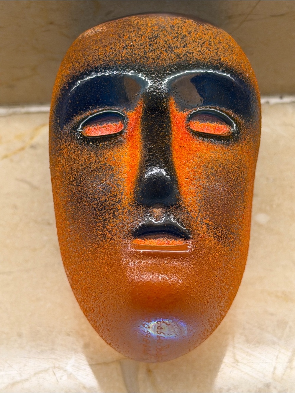 Kosta Boda Brains "Cesare" Glass Head Sculpture Bertil Vallien Signed 7099862